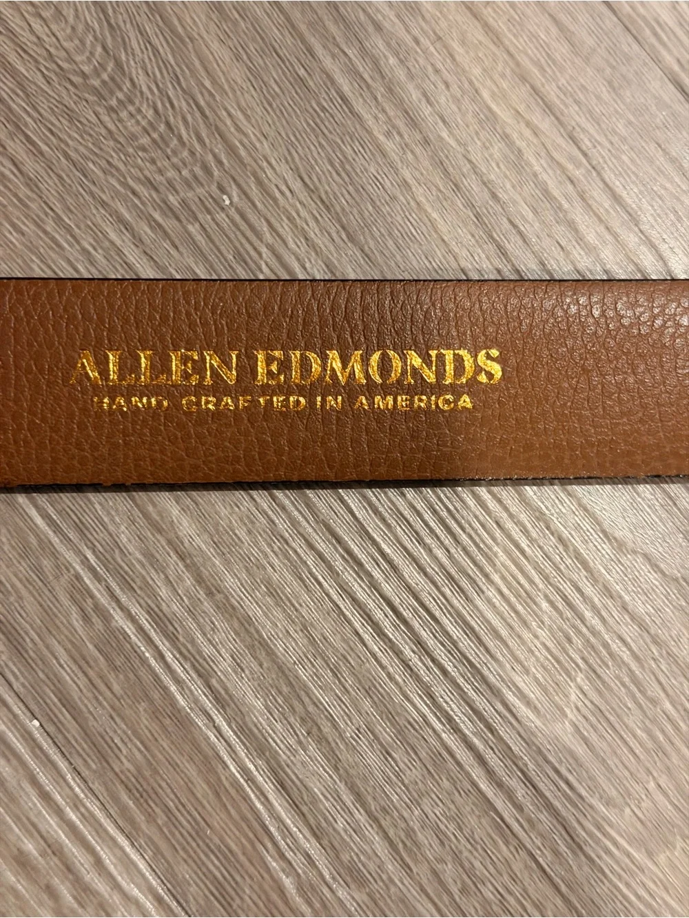 Allen Edmonds Mens Black Leather Belt Size 34 Handcrafted USA Dress Semi-New